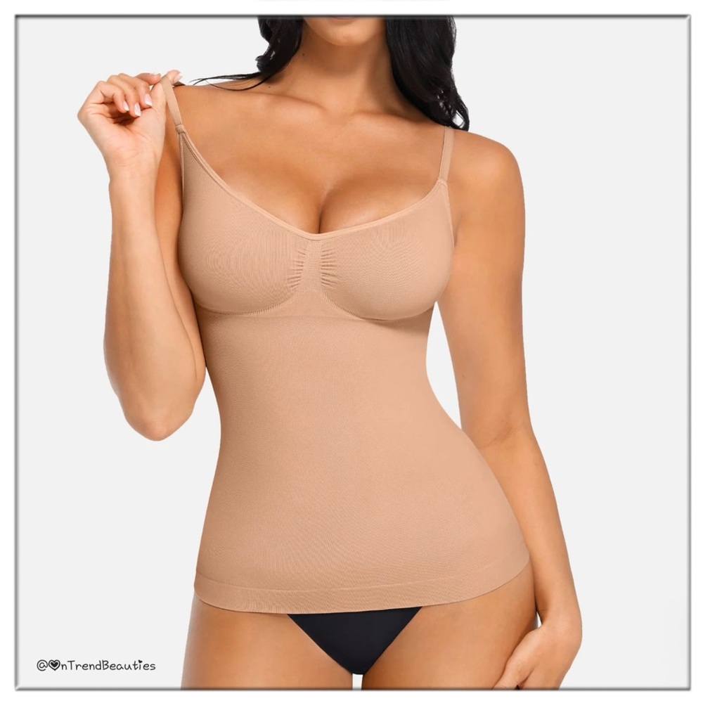 FeelinGirl Slimming Tummy Control Shapewear V-Neck Camisole